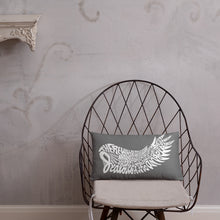 Load image into Gallery viewer, grey reversible accent pillow