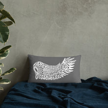 Load image into Gallery viewer, grey reversible accent pillow