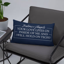 Load image into Gallery viewer, navy reversible accent pillow
