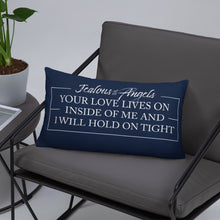 Load image into Gallery viewer, navy reversible accent pillow