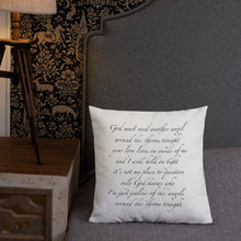 Load image into Gallery viewer, reversible lyrics pillow
