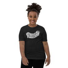Load image into Gallery viewer, youth short sleeve &#39;lyric wing&#39; t-shirt

