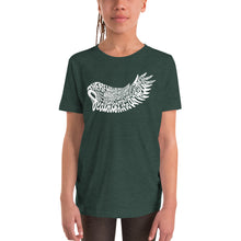 Load image into Gallery viewer, youth short sleeve 'lyric wing' t-shirt
