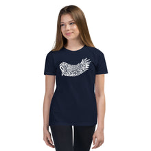 Load image into Gallery viewer, youth short sleeve 'lyric wing' t-shirt